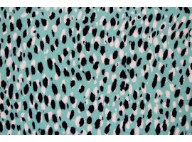Printed Fabric for Blouse Pips Mint Background